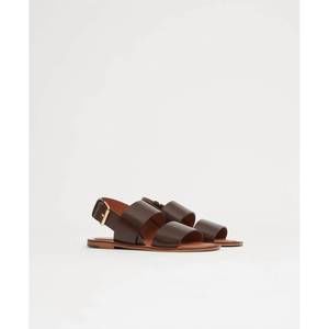 NEW MANSUR GAVRIEL women's double strap sandals in chocolate
